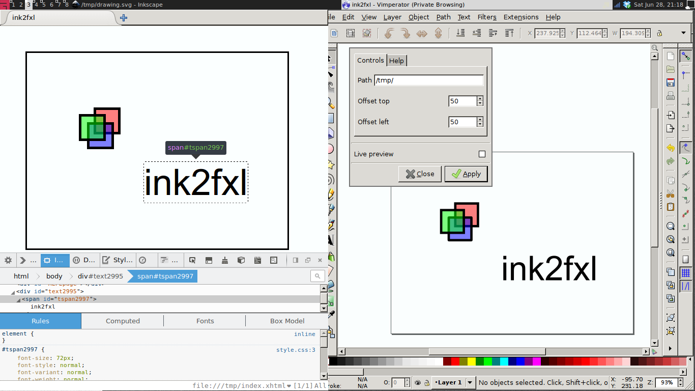Inkscape plugins