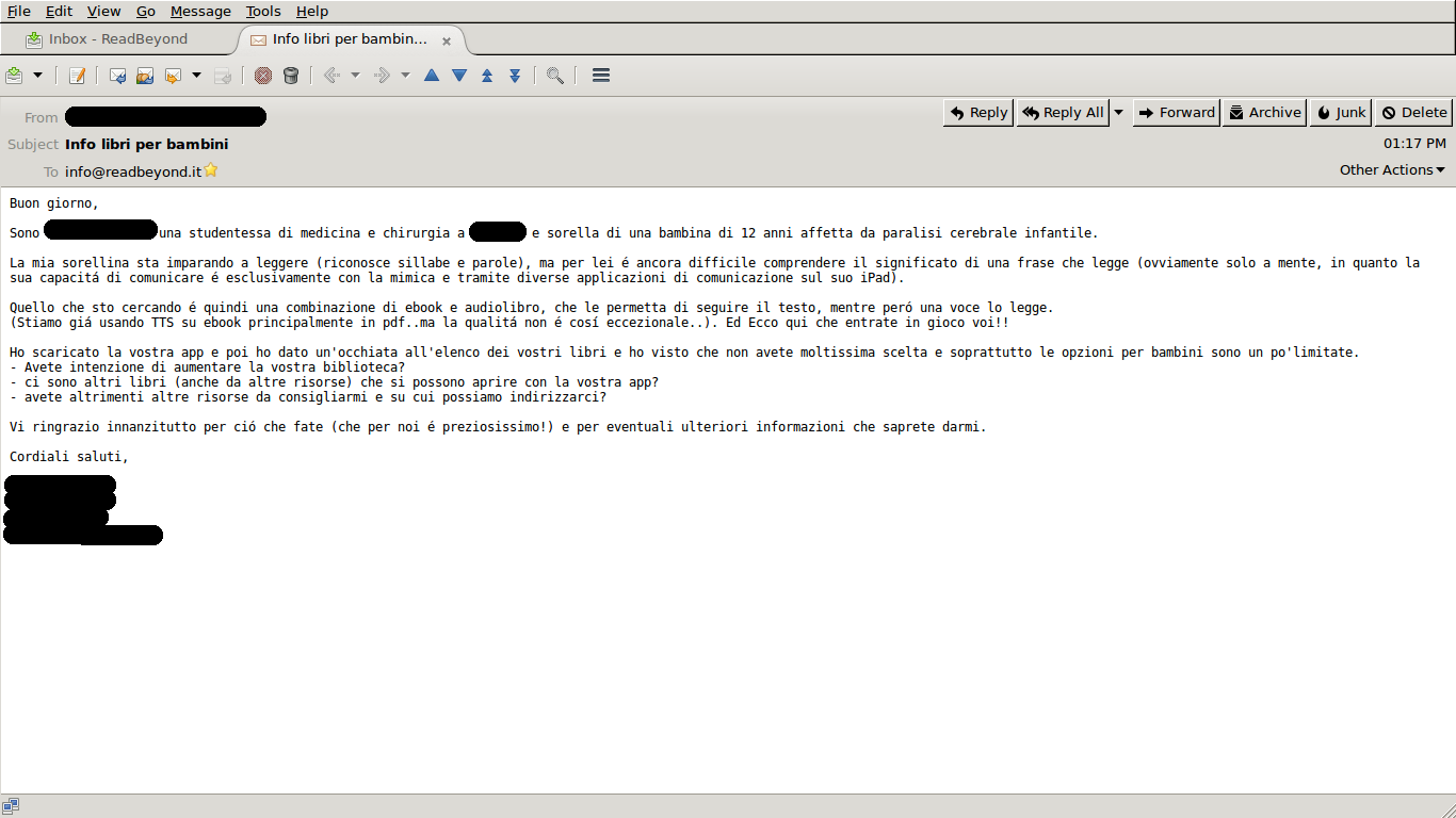 A Heartbreaking Email